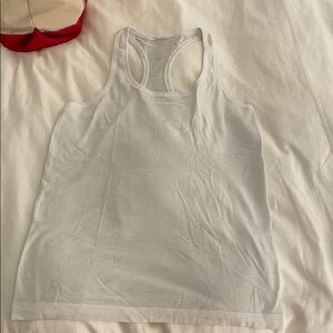 White Lululemon Swifty Tech Tank